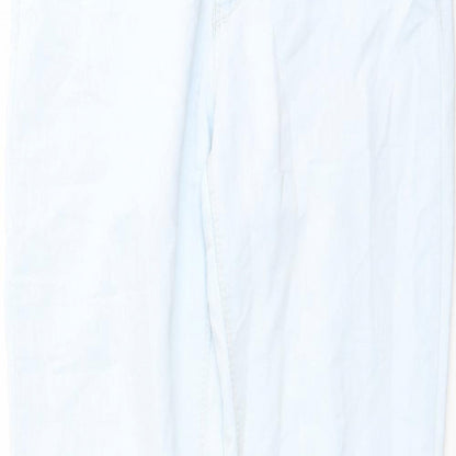 Denim & Co. Womens Blue Cotton Skinny Jeans Size 12 L32 in Regular Button