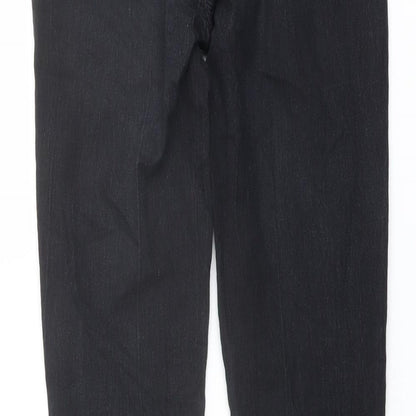 Denim & Co. Womens Black Cotton Skinny Jeans Size 8 L30 in Regular Button