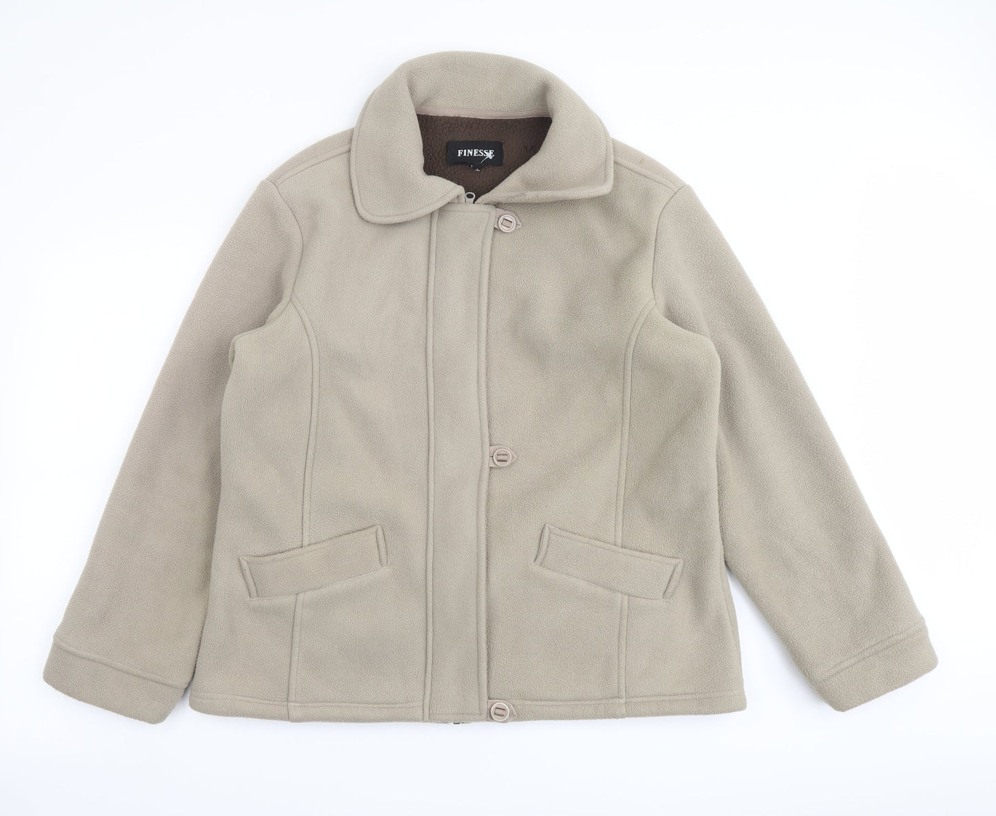 Womens UK Size 16 Finesse Beige Jacket