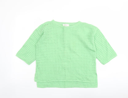Womens UK Size 10 NEXT Green Pullover Jumper
