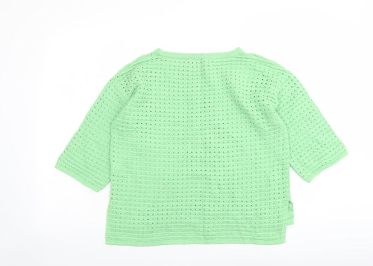 Womens UK Size 10 NEXT Green Pullover Jumper