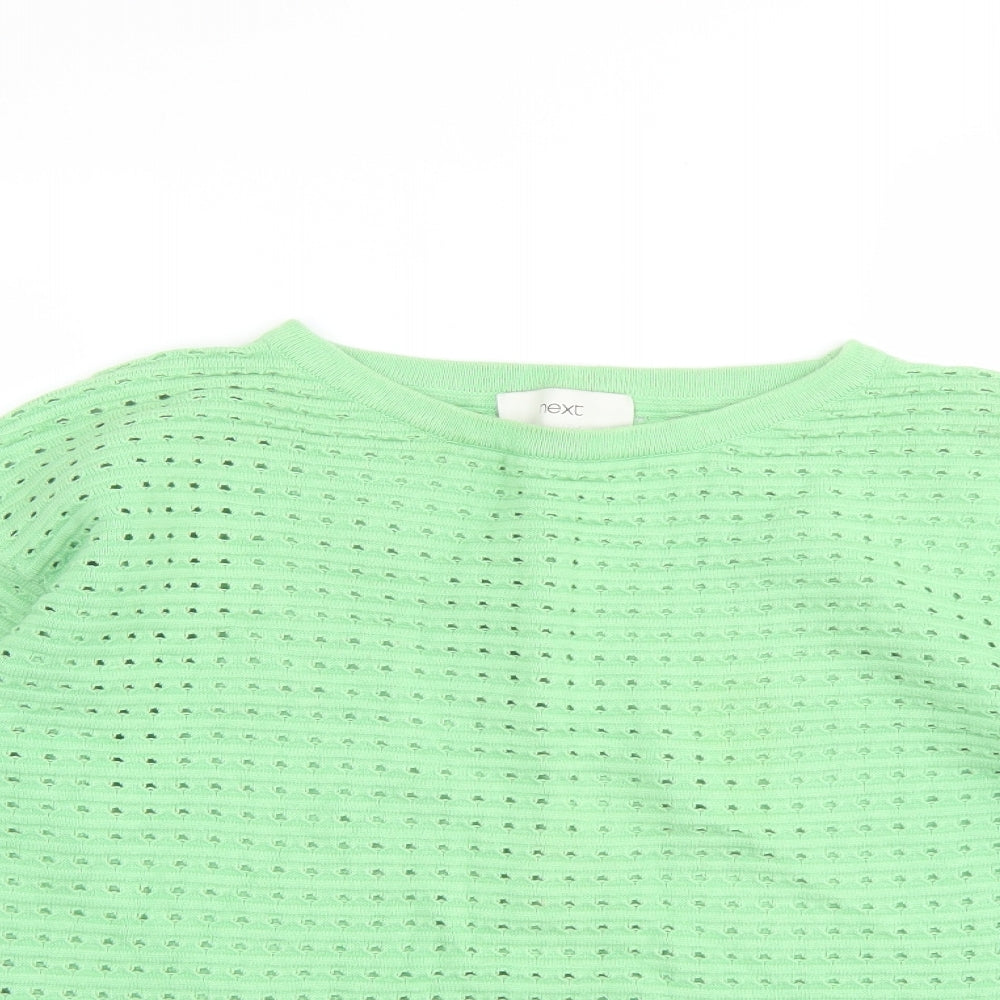Womens UK Size 10 NEXT Green Pullover Jumper