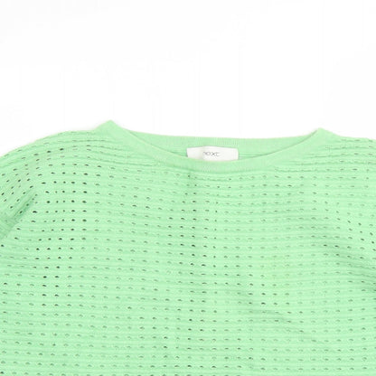 Womens UK Size 10 NEXT Green Pullover Jumper