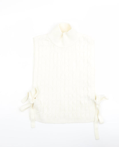 Womens UK Size One Size H&M Ivory Vest Jumper