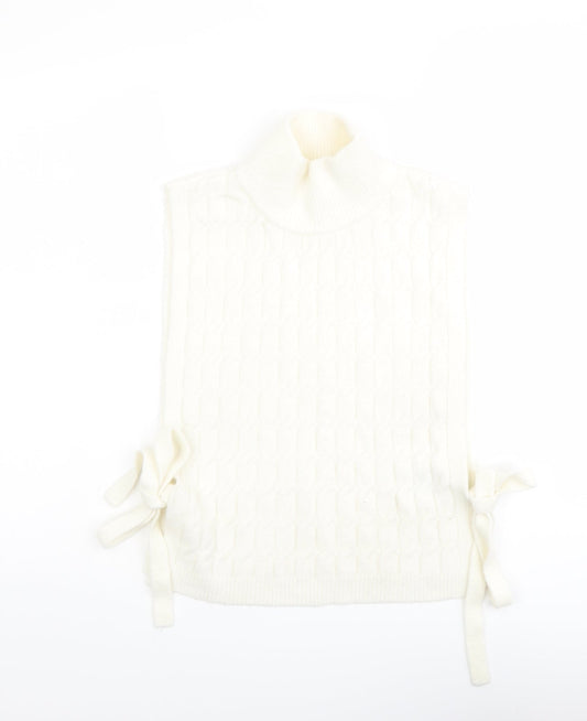 Womens UK Size One Size H&M Ivory Vest Jumper