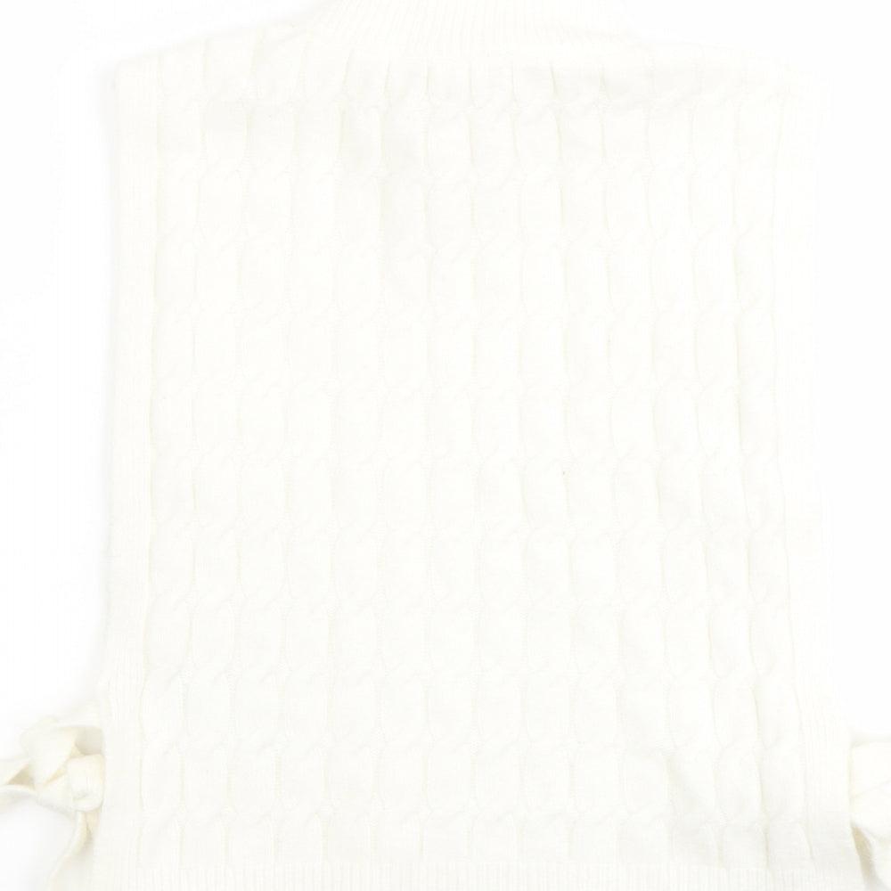 Womens UK Size One Size H&M Ivory Vest Jumper