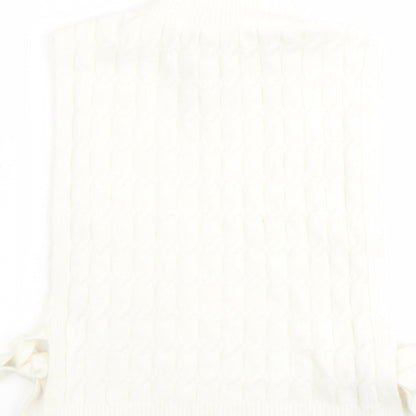 Womens UK Size One Size H&M Ivory Vest Jumper