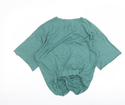 Womens UK Size S Zara Green Pullover Jumper