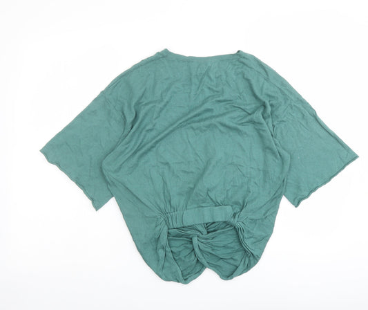 Womens UK Size S Zara Green Pullover Jumper