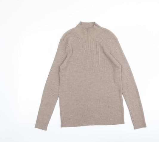 Womens UK Size 14 Marks and Spencer Beige Pullover Jumper