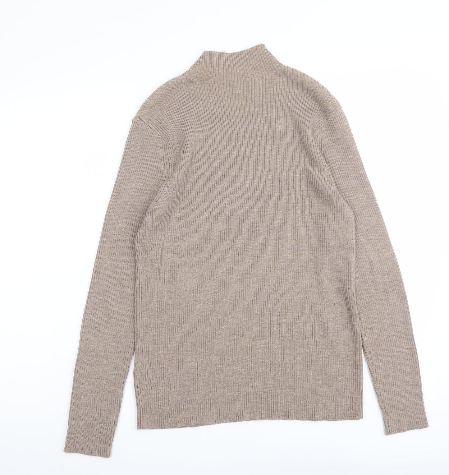 Womens UK Size 14 Marks and Spencer Beige Pullover Jumper