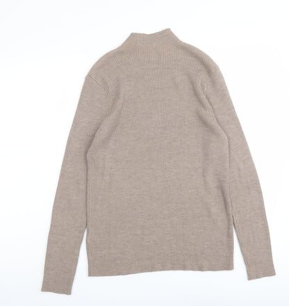 Womens UK Size 14 Marks and Spencer Beige Pullover Jumper