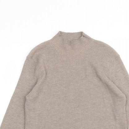 Womens UK Size 14 Marks and Spencer Beige Pullover Jumper