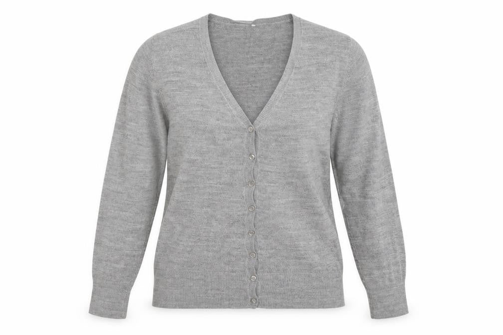 Womens UK Size 10 BHS Grey Cardigan Jumper