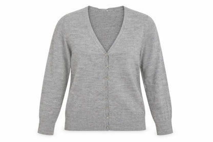Womens UK Size 10 BHS Grey Cardigan Jumper