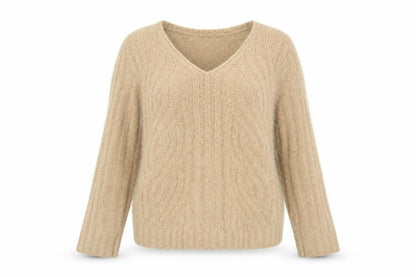 Womens UK Size M Marks and Spencer Beige Pullover Jumper