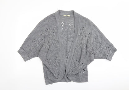 Womens UK Size XS Oasis Grey Cardigan Jumper