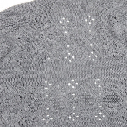 Womens UK Size XS Oasis Grey Cardigan Jumper