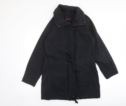 Womens UK Size 12 Monsoon Black Overcoat