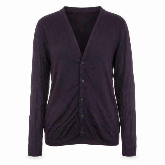 Womens UK Size S Crafted Purple Cardigan Jumper
