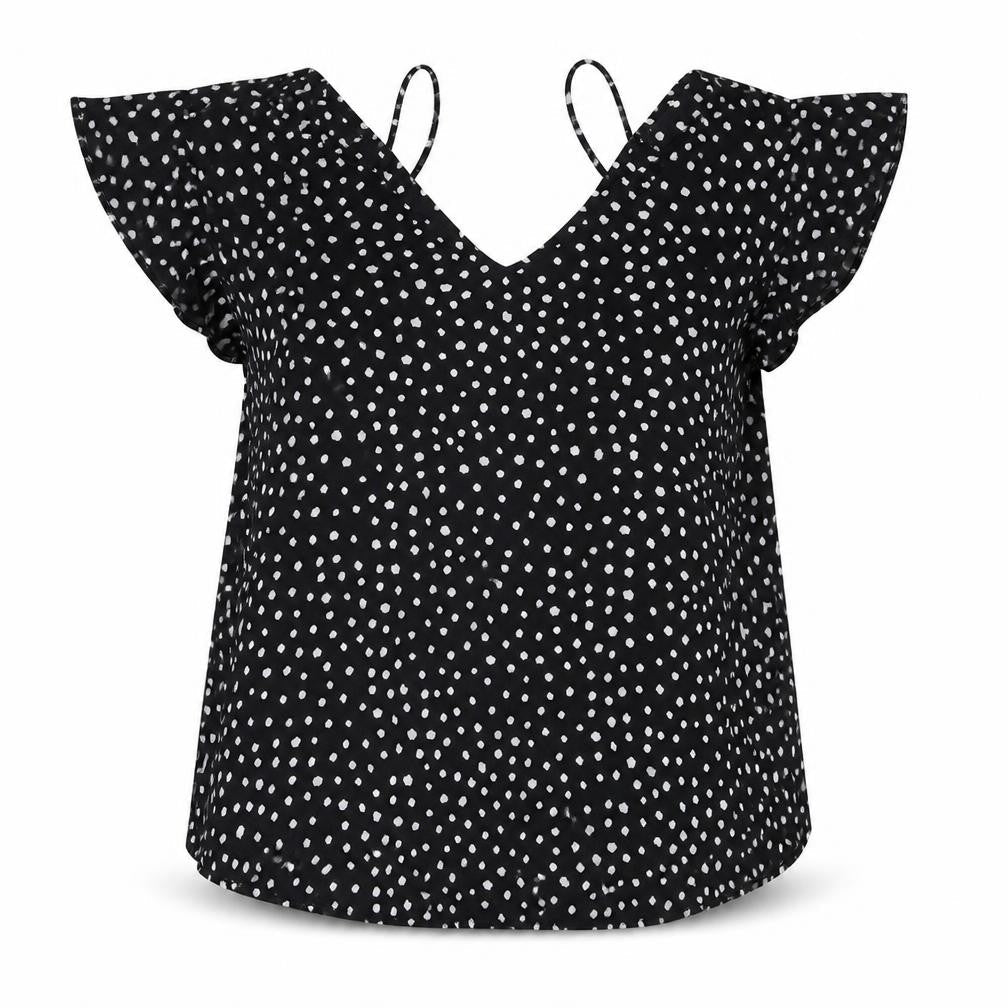 Womens UK Size 10 River Island Black Basic Blouse