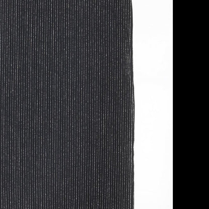H&M Womens Black Striped Polyester Straight & Pencil Skirt Size S