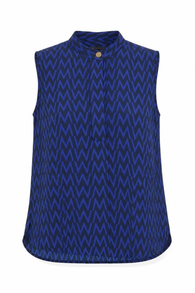 Womens UK Size 12 Marks and Spencer Blue Basic Blouse
