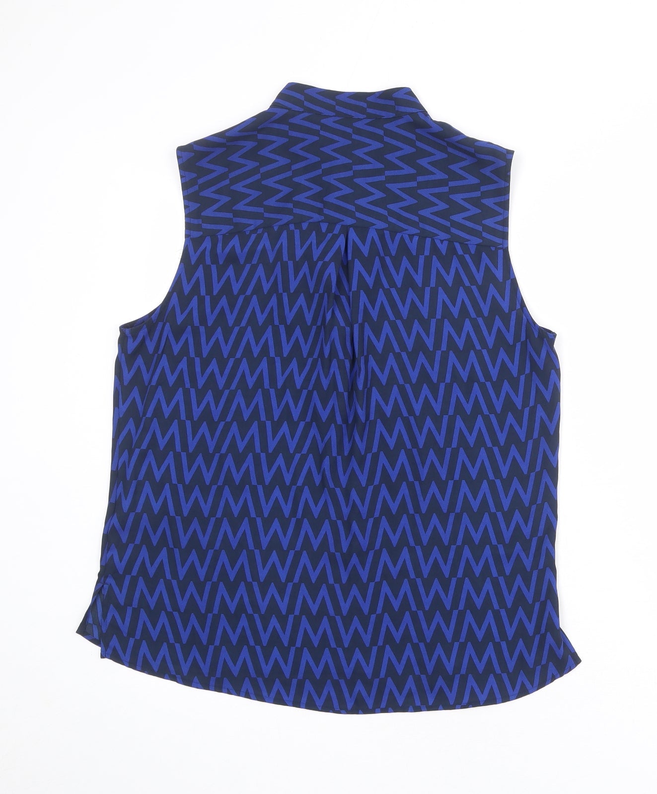 Womens UK Size 12 Marks and Spencer Blue Basic Blouse