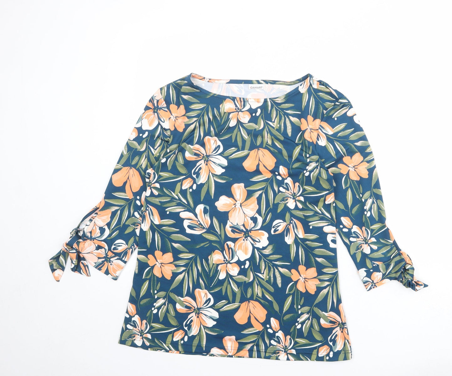 Womens UK Size 10 Damart Blue Basic Blouse