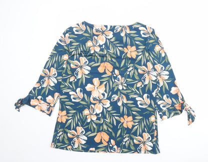 Womens UK Size 10 Damart Blue Basic Blouse