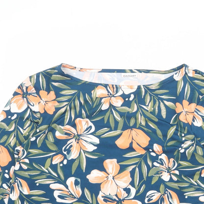 Womens UK Size 10 Damart Blue Basic Blouse