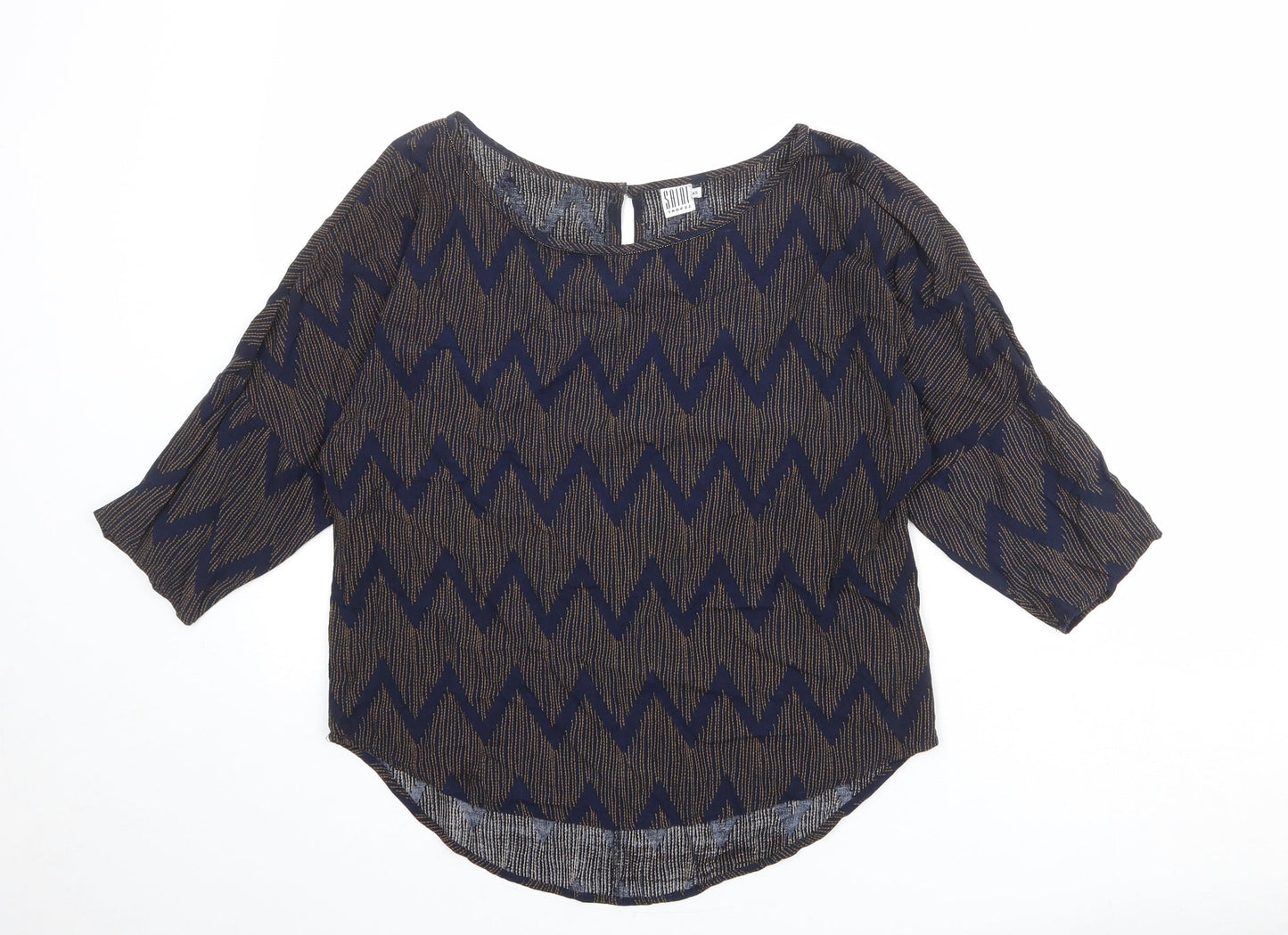 Womens UK Size XS Saint Tropez Clothing Blue Basic Blouse