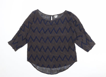 Womens UK Size XS Saint Tropez Clothing Blue Basic Blouse
