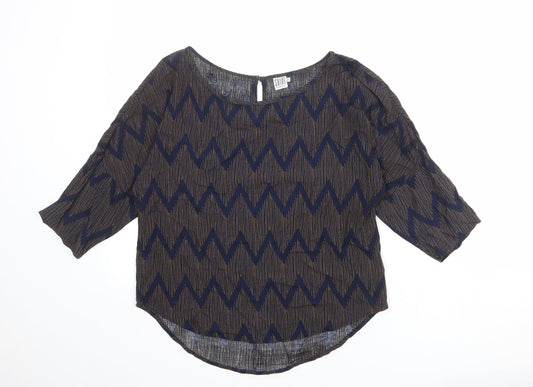 Womens UK Size XS Saint Tropez Clothing Blue Basic Blouse