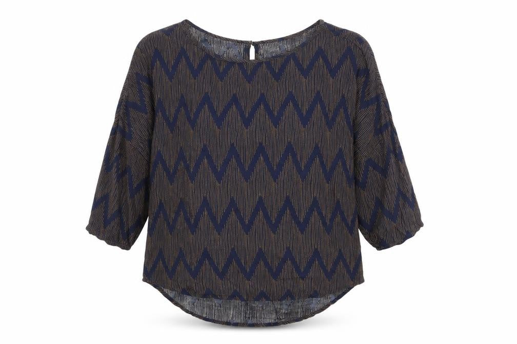 Womens UK Size XS Saint Tropez Clothing Blue Basic Blouse