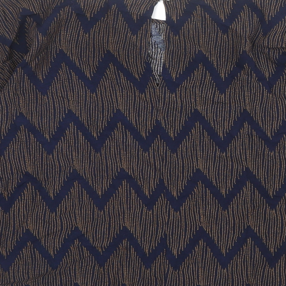 Womens UK Size XS Saint Tropez Clothing Blue Basic Blouse