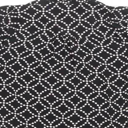 Womens UK Size 12 dusk Black Basic Blouse