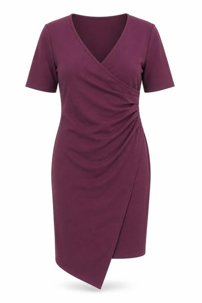 PRETTYLITTLETHING Womens Purple Polyester Shift Size 12 V-Neck Pullover