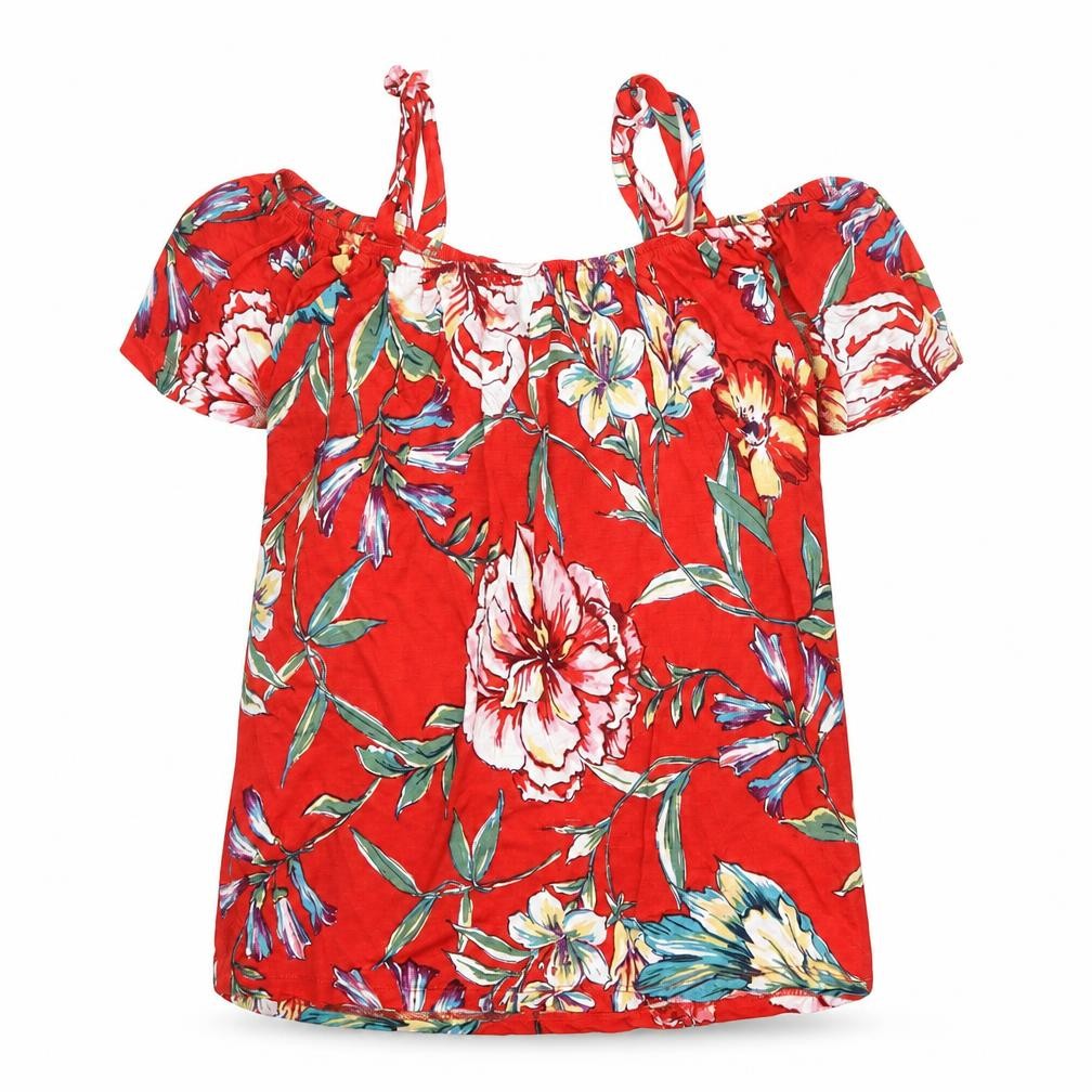Womens UK Size 8 Dorothy Perkins Red Basic Blouse