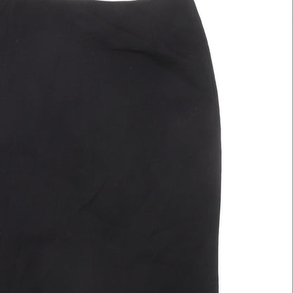 Paul Separates Womens Black Polyester Straight & Pencil Skirt Size 12 Zip