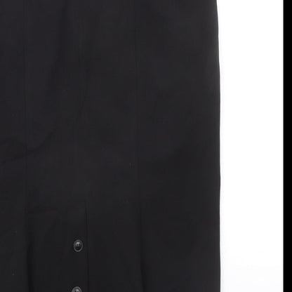 Paul Separates Womens Black Polyester Straight & Pencil Skirt Size 12 Zip