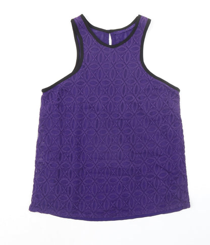 Womens UK Size 14 NEXT Purple Basic Tank