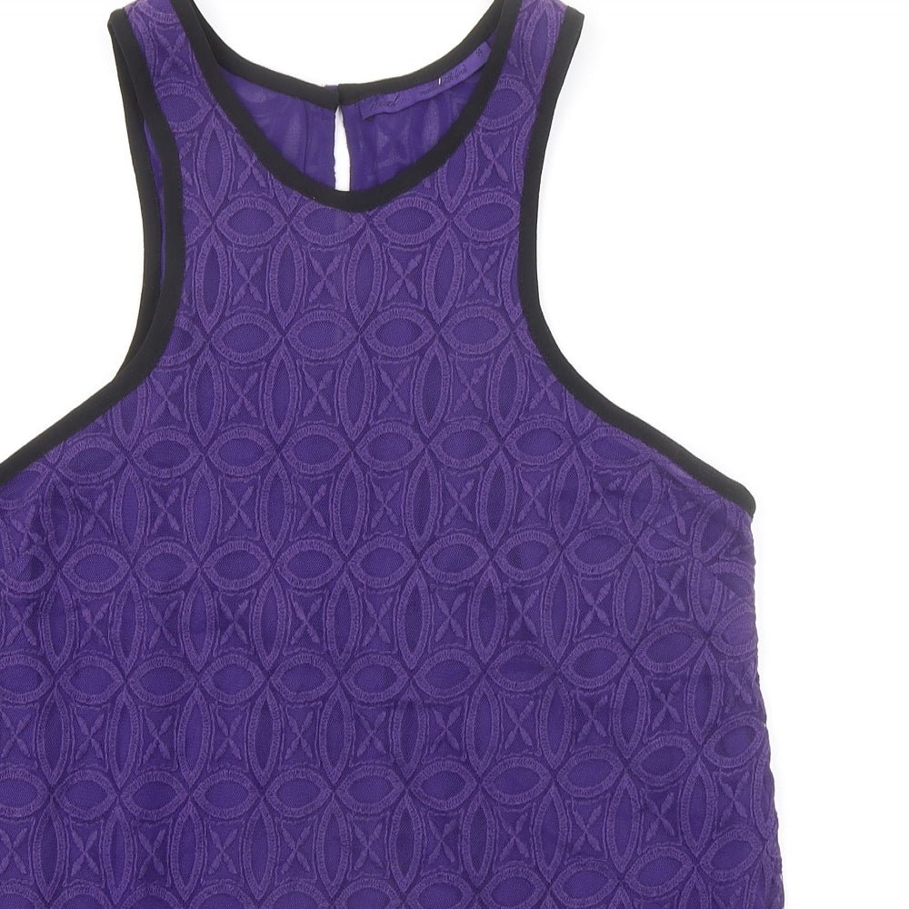 Womens UK Size 14 NEXT Purple Basic Tank