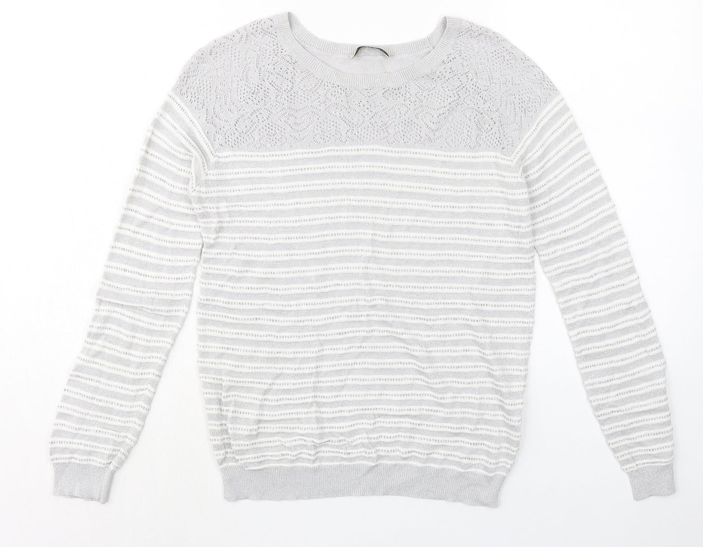 Womens UK Size M Oasis Grey Pullover Jumper