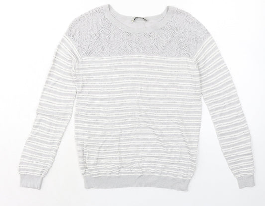 Womens UK Size M Oasis Grey Pullover Jumper