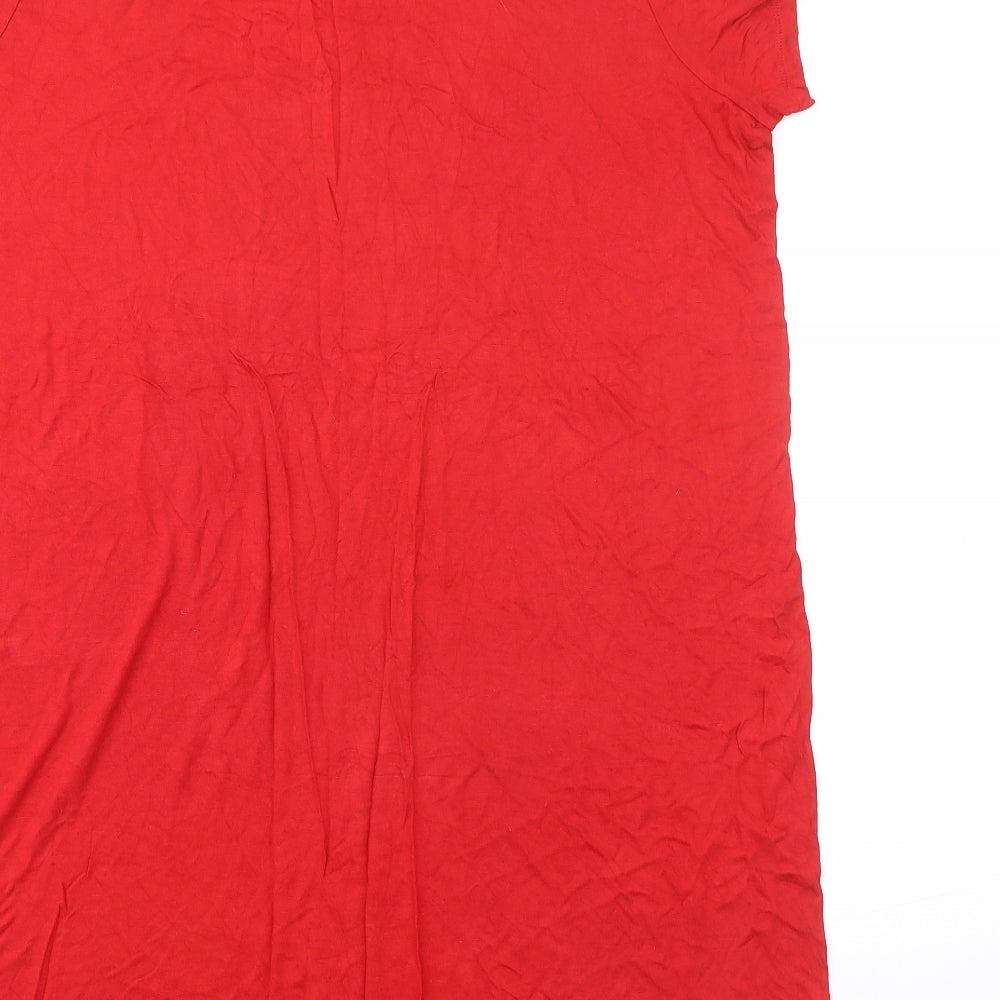 Womens UK Size 20 Studio Red Tunic T-Shirt