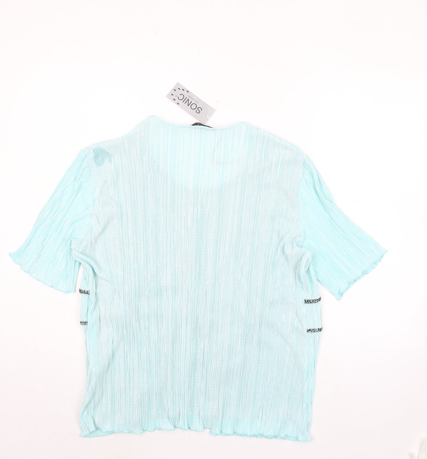 Womens UK Size L Sonic Green Basic Blouse
