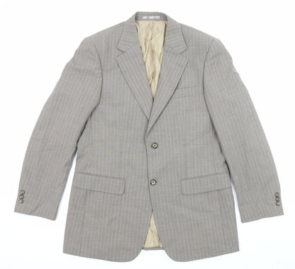 Mens UK Size 38 Brook Taverner Regular Beige Suit Jacket