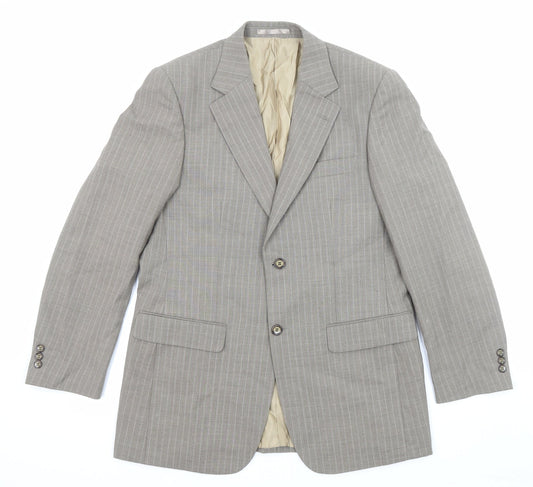 Mens UK Size 38 Brook Taverner Regular Beige Suit Jacket