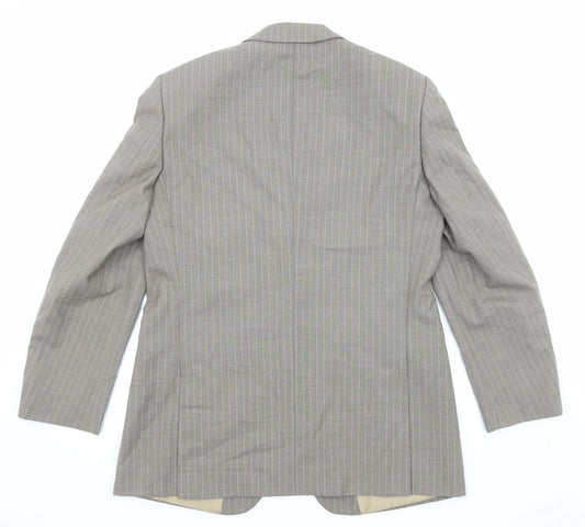 Mens UK Size 38 Brook Taverner Regular Beige Suit Jacket